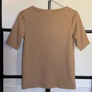 UNIQLO Ribbed Boatneck Top